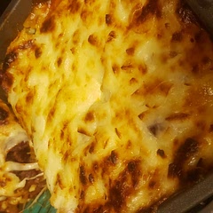 I added chili powder and mozzarella on top. 