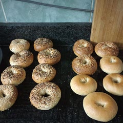 Excellent bagels I’ve made them a few times, my go to bagel recipe. I like how the recipe adds the water in stages so you get to know the dough by feel and only add what you need.