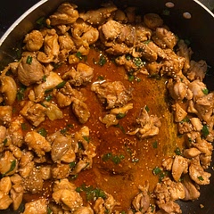 Sautéed with onions & sugar snap peas over rice…needs more sweet/salt