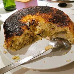 Made in persian rice cooker (tahdig). It was so good! 