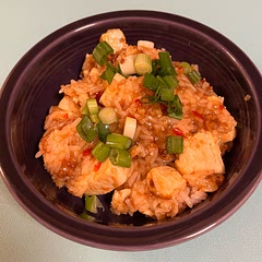 I used a jar of sauce instead of making from scratch. Still delicious!