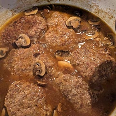 I added Lipton onion soup mix to the meat when I mixed it up!