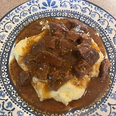 This was fantastic! Total comfort food. Make sure you do the extra step with the cornstarch to make the gravy. Well worth the extra minute it takes. Mmmm. Whole family loved it!