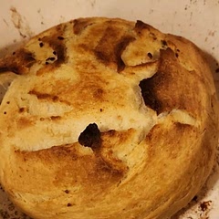 It is salty but not bad so just dial it down. The crust is perfect crunchy while the inside was soft. I smothered in garlic butter each cut piece and my family devoured.