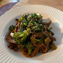 Could be made with less soy sauce and hoisin, found it a bit salty.