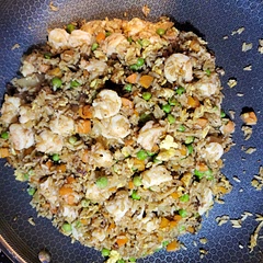 I've tried a few different shrimp fried rice recipes and this is the only one that came out right for me. Definitely making again, will probably sub out the carrots for corn next time though. But the recipe is A1 😊