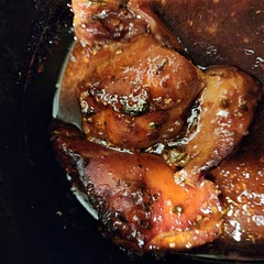 Amazing.  Kids loved it too.  Very "soy" flavored.  Basically a sweet soy sauce.  Added the corn starch at end, maybe could have used 2 TBSN instead of 1.  