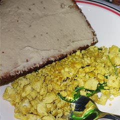 Added arugula, and toast with hummus