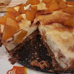 It was just okay. Most definitely not the best cheesecake I've ever eaten but I could eat a whole bowl of just the peaches and spices. Wouldn't make again but it did get eaten. 