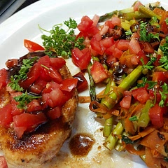 This was a nice diet dinner. I would rate it a 6 out of 10. It was easy to make and only took one pan.  This has a healthy rating of 9 so I wasn't expecting it to be amazing. LOL! I'm trying to lose a few lbs so I was ok with this and will prob make it again. If anyone has some high health recipe ratings that is an amazing dinner please tell me! Ha.