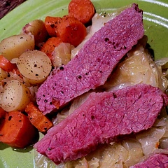 Turned out great! Added a cup of beer and just turned on low for 8 hours. Put the  potatoes and carrots in halfway through.