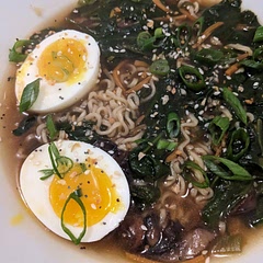 Very yummy. I wonder if there are better ways of adding flavor to the soup though other than just adding more soy sauce per the recipe. Next time! Will definitely make this or a variation of this in the future! ( I used chicken broth, spinach, and probably triple of both the ginger and garlic)