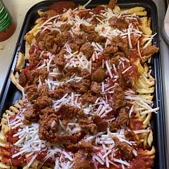 I added beyond sausage on top since that’s all I could get