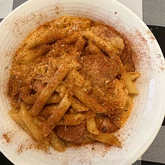 1 lbs chicken breast diced
1 lbs sausage

1-1.5 onion diced

2 tbsp butter

3 tbsp paprika
2 tbsp oregano
1 tbsp thyme
1/2 tbsp garlic powder
1/2 tbsp onion powder
1/4 tbsp back pepper
1/4 tbsp salt
2 tbsp olive oil
15 oz roasted tomatoes
3-4 cups chicken broth 
8-12 oz cream cheese


Next time add chicken and delay shrimp until cream cheese goes in