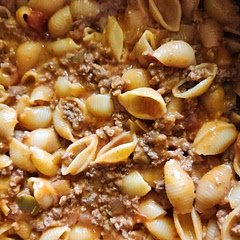 It's definitely a quick, go-to meal! And cheap!! 
Everyone liked it. 
