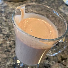 For me I needed 2 dates to balance the peanut butter flavor. It wasn’t as thick as I had expected and for me came out more like chocolate milk consistency. Next time I’ll add some frozen coconut cream ice cubes to thicken it.