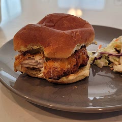 I liked the brine but the air fryer made it too dry. I'll plan fry and finish off in oven next time. 