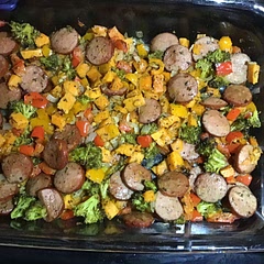 This dish blew my family away, one said “this is fire” Only thing I changed was I covered it for 30 mins so the sweet potatoes softened, then baked for 15 to get the crisp. Oh and added an onion. I will be making again. Thank you.