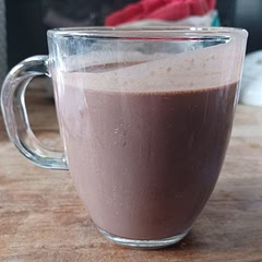 It's amazing I couldn't even finish it that it made me that full I didn't add dates or ice and I used Nutella instead of nut butter
