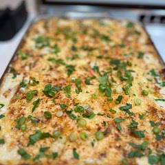 This recipe is nice and easy. I just can’t leave well enough alone, so I added chopped onion, garlic, jalapeños, and cooked crumbled bacon. My family loved it.