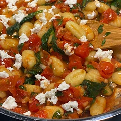 Had to use spinach because I didn’t have rocket on hand. Loved it though!!!