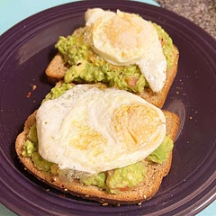 I added over easy eggs on top for a little extra oomph.