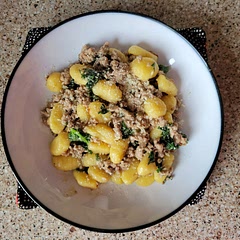 Used ground turkey instead of pork sausages. My spouse already wants to make this again! Delicious. 🤤