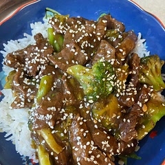 I loved everything about this meal from the tastiness of the sauce to how quickly I can prepare it on weeknights. I served over jasmine rice.
