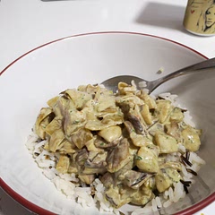 This was delish. I used oyster mushrooms and shiitake mushrooms.
Would definitely make this again.
