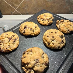 My ice cream scoop is a bit larger than the ones other have so I had to cook them longer but my family LOVES them. They’re very tasty and the outsides are crunchy but the center is gooey!