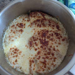 I substituted beef broth for vegetable broth got rid of the red wine sauce and added Parmesan cheese and used mozzarella cheese instead of provolone