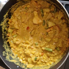 I added hong and mustard seeds. Did not add ginger of the extra veggies. Just mixed veg. 1/4 tsp was to much spice on the chilli and you need at least 2 tbsp of salt for the quantity being made