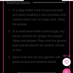 Quick access to instructions