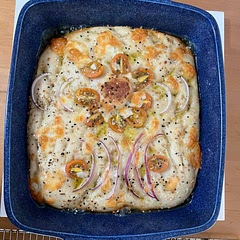 I used APF and it still turned out good, using what I have! Would use a smaller pan next time for a thicker loaf.
