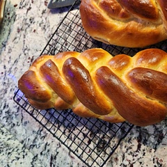 Delicious! For some reason, I had to add more flour because the dough was quite soupy in the bread machine when it was mixing. But after adding more flour, it was great!