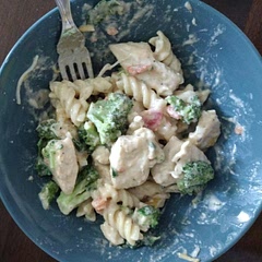 I added red and yellow bell pepper one small yellow onion and 2 and a half cups of broccoli crushed red pepper and cayenne pepper
