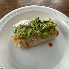 A bit bland I added some guacamole with cilantro and lemon juice on top with sour cream and drops of habanero Tabasco