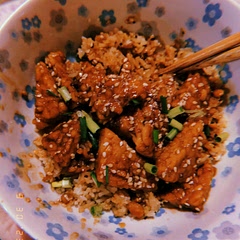 This is a delicious recipe! I made it with fried rice and without broccoli. 