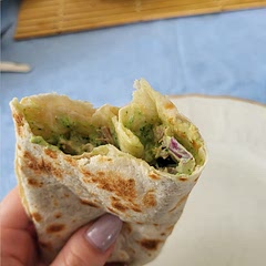 Cooked the broccoli and put them in a regular wrap. Its delicious and next time i would add some corn!