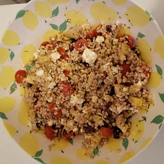 Very nice! Left out the cucumber and added some feta cheese 