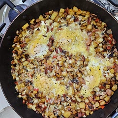 Really good,make sure you cut everything nice and small will make the cook evenly.i added 2 extra eggs