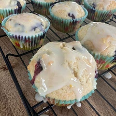 I added the zest to the batter and glaze, and omitted the topping. Tasty!