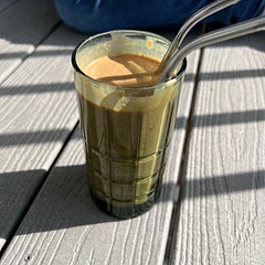 Delicious! We used oat milk and added espresso powder instead of espresso shots.