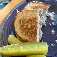 I couldn’t find tempeh at the grocery store, so I used tuna instead. (I know that’s not vegan, but I’m dairy-free pescatarian, so here we are.)