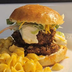 Holy hell. I messed with the spices and added a few and added extra. Homemade Brioche Buns, homemade butter, and coleslaw. This stuff was incredible.