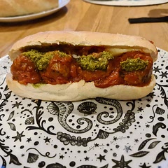 Super tasty but add pesto sparingly, tomato and pesto made it super rich (but extra good too haha!)