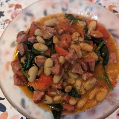 Amazing. Added sausage and some chili flakes. Replaced the water with a leftover broth I had handy.