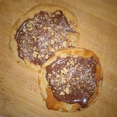 i made these a few days ago and as a bulgarian that had not tried american style pancakes since then i rly liked them! i thought that with the nutella would be too sweet but it turned out amazing! good recipe for a desert 🥞