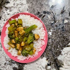 Used chicken instead and doubled the sauce recipe it was amazing!