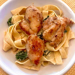 Made this for my family last night. Instead of using the sauce for the chicken I added pasta and the chicken on top. It was a HIT no leftovers. 100% will make this again but with shrimp